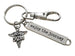 Doctor of Veterinary Medicine Keychain, Veterinarian Student Pet & Animal Care Medical Professional Keychain; DVM, Enjoy the Journey Charm, & Swivel Clasp Keychain