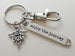Doctor of Veterinary Medicine Keychain, Veterinarian Student Pet & Animal Care Medical Professional Keychain; DVM, Enjoy the Journey Charm, & Swivel Clasp Keychain