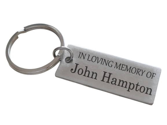 Personalized Custom Engraved Memorial Keychain, Family Loss Keychain Gift, Remembrance Keychain, Memorial Gift, Stainless Steel Keychain