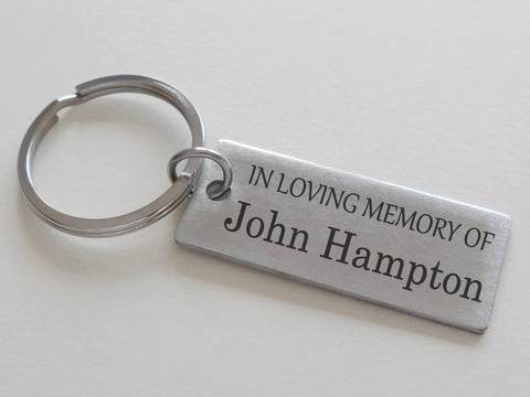Personalized Custom Engraved Memorial Keychain, Family Loss Keychain Gift, Remembrance Keychain, Memorial Gift, Stainless Steel Keychain