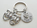 Theatre Masks Keychain with Custom Engraved Disc and Live the Dream Charm, Tragedy & Comedy Charm, Drama Keychain, Graduation Gift Keychain, Actors Keychain, Theatre Face, Theater Keychain