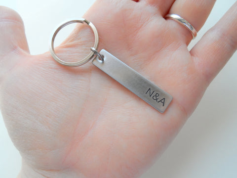 Police Dept Shield Charm Keychain with Custom Engraved Steel Tag Keychain