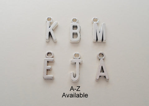 1 Add On Letter Charm to Personalized a Keychain, Select the Letter
