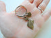 Bronze Fish Keychain, Fish Charm with "I Love You" Heart Charm - You Are A Great Catch; Couples Keychain
