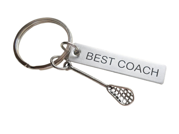 Lacrosse Coach Appreciation or Student Gift • Custom Engraved Steel Tag Keychain | Jewelry Everyday