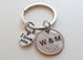 10 Year Anniversary Gift • Dime Keychain w/ I love You Charm by Jewelry Everyday, Custom Options