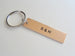 8 Year Anniversary Gift • Bronze Tag Keychain Laser Engraved w/ "I Still Do, Happy 8th"; Personalized Backside Options