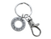 Custom Engraved Coordinates Steel Washer Keychain with Clasp, Anniversary Gift Keychain, Special Occasion GPS Keychain