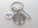 Tree Charm Keychain with Mom Heart & Beautiful Charm, Mother's Keychain by Jewelry Everyday
