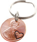 2005 Penny Keychain with Engraved Heart Around Year by Jewelry Everyday