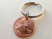 2005 Penny Keychain with Engraved Heart Around Year by Jewelry Everyday