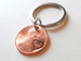 2010 Penny Keychain with Engraved Heart Around Year by Jewelry Everyday