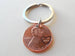 2012 Penny Keychain with Engraved Heart Around Year by Jewelry Everyday