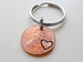 2013 Penny Keychain with Engraved Heart Around Year by Jewelry Everyday