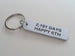 6 Year Anniversary Gift - Aluminum Tag Keychain Engraved with "2,191 Days, Happy 6th" by Jewelry Everyday