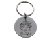 Beautiful Flowers & Face Engraved Steel Disc Keychain, Encouragement Keychain