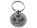 When We Plant Good Seeds Good Things Grow with Flowers Image Engraved Steel Disc Keychain, Encouragement Keychain