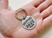 Graduate Class of 2027 Engraved Steel Disc Keychain, For Graduation Gift