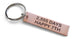 Custom Engraved Copper Tag with Heart Keychain, Anniversary Gift Keychain, Personalized Engraved Keychain