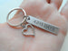 11 Year Anniversary Gift - Stainless Steel Tag Keychain Engraved with "4,015 Days" with Heart Charm by Jewelry Everyday