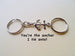 Anchor & Sailor's Knot Keychain Set Custom Engraved- You're The Anchor I Tie Onto; Couples Keychain Set by Jewelry Everyday