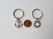 Anchor & Life Saver Keychain Set by Jewelry Everyday