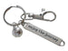 Basketball Player or Team Coach Keychain with Basketball Charm, Enjoy the Journey Charm & Swivel Clasp