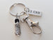 Track or Cross Country Runner Keychain with Running Shoe Charm, I Can, and Swivel Clasp, Fitness Encouragement Keychain by Jewelry Everyday