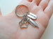 Veterinarian Appreciation Keychain, Veterinary Hospital Staff Gift, Pet & Animal Care Medical Professional; Paw Print, Syringe & Thank You Charm Keychain by Jewelry Everyday