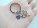 2 Keychains, Each with "I Love You" Heart Charm & Four Leaf Clover Charm - Lucky to Have You, Couples Keychains by Jewelry Everyday