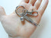 Soccer Player Keychain with Soccer Ball & Enjoy the Journey Charm and Swivel Clasp, Soccer Player or Coach Keychain
