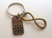 Friends Forever Keychain, Bronze Infinity Charm & Friends Tag Charm Keychain; Best Friend Keychain by Jewelry Everyday