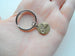 Small Bronze Pinky Promise Charm for Couples or Best Friends, Anniversary Keychain