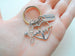 Heartbeat Medical Charm Keychain with Stethoscope Charm, Doctor Office or Hospital Staff Thank you Keychain by Jewelry Everyday