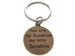 Bronze You Are My Sunshine Keychain, with Saying on Backside