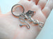 DNA Molecule Double Helix, Mask & Stethoscope Charm Keychain, Medical Geneticists Keychain, Science Keychain by Jewelry Everyday