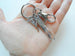 Cheerleader Charm Keychain with Cheerleader Charm, Enjoy the Journey Charm & Swivel Clasp, Cheerleading School Team Keychain, Cheer Team Keychain
