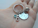 Custom Graduation Class of 2025 Disc Keychain with Soccer Ball Charm, Personalized Graduate Keychain, Gift for Graduate
