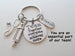 Medical Team Charm Keychain with Team Disc Charm With Syringe & Stethoscope Charm, Doctor Office or Hospital Staff Thank You Keychain by Jewelry Everyday