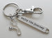 Medical Charm Keychain with Stethoscope Charm, Enjoy the Journey & Swivel Clasp; Doctor Office or Hospital Staff Keychain, Student Keychain