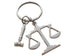 Law Scales Charm Keychain with Gavel Charm, Paralegal Charm Keychain