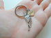 Wife Memorial Keychain, Wing Charm and Wife Heart Charm; My Guardian Angel Keychain by Jewelry Everyday