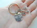 Custom Scales of Law & Justice Charm Keychain with Gavel Charm & Swivel Clasp, For Lawyer or Paralegal