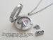 Custom Graduate Circle Crystal Edge Floating Charm Locket Necklace, Stainless Steel Locket, Class of 2025