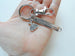 Tennis Charm Keychain with Small Tennis Racquets Charm, Enjoy the Journey Charm & Swivel Clasp; Tennis Player or Coach Keychain