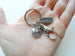 World Globe Charm Keychain with Swivel Clasp and Thank You Charm, Employee Appreciation Gift, Volunteer Thank you Gift
