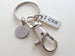 Swimming Keychain with I Can Charm and Swivel Clasp, Swimmer or Coach Keychain by Jewelry Everyday
