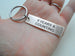 8 Year Anniversary Gift - Bronze Tag Keychain Engraved with "8 Years & Counting" by Jewelry Everyday