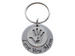 Custom Engraved Steel Disc Keychain with Hand in Hand Circle Charm; Gift for Mother's or Caretakers