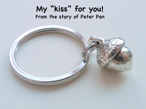 Acorn Keychain - Peter Pan's Kiss by Jewelry Everyday